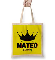 Mateo-Name personalized Custom - vintage Retro Rainbow Style Design Gift Baby-Gift For Him Bez Çanta Uzun Saplı