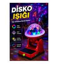 360° RGB LED Güneş Enerjili Disco Projektör Lamba Ayarlanabilir Başlıklı