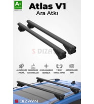 S-Dizayn S-Bar Atlas V1 Ara Atkı Tavan Taşıyıcı Barı Siyah 165 Cm Universal A+ Kalite
