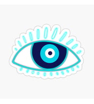 Nazar Boncuğu Sticker Duvar 18cm Yapıştırma Etiket MD7
