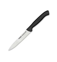 38049 Ecco Tırtıklı Sebze, Et, Biftek Steak Bıçağı 12 Cm - Siyah