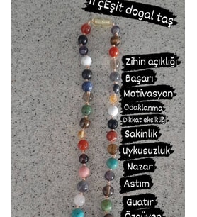 Doğaltaş kolye seti