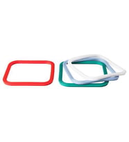 4 Adet Kare Saklama Kabı Contası, MeridyenDukkan Plastik-Renkli-Kauçuk Conta (Karışık)