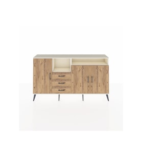 Arges Konsol 5 Raflı 3 Çekmeceli 3 Kapaklı 176x30x99 Aytaşı-Çam