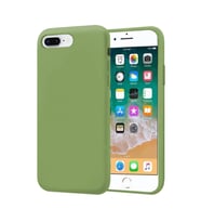 Apple iPhone 8 Plus İnce Mat Silikon Kılıf Yeşil