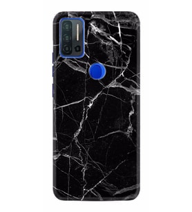 Reeder P13 Blue Max Pro Kılıf Desenli Silikon Fragile Black Mermer 1378