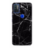 Reeder P13 Blue Max Pro Kılıf Desenli Silikon Fragile Black Mermer 1378