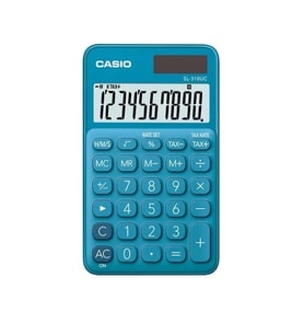 CASIO SL-310UC-BU-N-DC 10 HANE CEP TİPİ HESAP MAKİNESİ - MAVİ