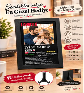 AŞKIN EN GÜZEL SAHNESİ - Kişiye Özel Anı Çerçevesi Sevgiliye Özel Fotoğraflı Çerçeve