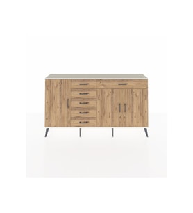 Arges Konsol 3 Raflı 6 Çekmeceli 3 Kapaklı 176x30x99 Aytaşı-Çam