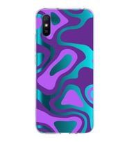 Xiaomi Redmi 9A Uyumlu Kapak  Renkli Desen Tasarımlı Şeffaf Silikon Kılıf