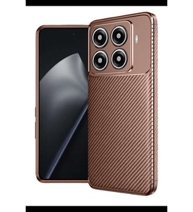 Mi 15T Pro Auto Focus Karbon Kapak - Kahverengi