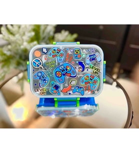 VEST BES0008 OYUN (GAME) DESENLİ ŞEFFAF KAPAKLI 3 BÖLMELİ 800 ML ÇELİK BESLENME KABI