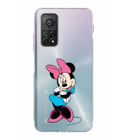 Xiaomi Mi 10T  Kamera Korumalı Kapak Minnie Mouse Tasarımlı Şeffaf  Kılıf