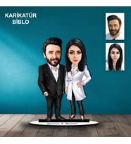KİŞİYE ÖZEL DOKTOR & MÜDÜR TASARIMLI KARİKATÜR BİBLO B113