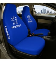 Peugeot Araç Ön ve Arka Koltuk Kılıfı – Penye Oto Servis Koruma Kılıfı (Mavi)