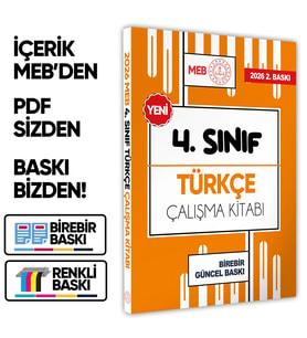 2026 MEB ÖDM İlkokul 4.Sınıf TÜRKÇE Çalışma Kitabı Alıştırmalı/Etkinlikli Soru Bankası BASKI ÜCRETİ