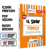 2026 MEB ÖDM İlkokul 4.Sınıf TÜRKÇE Çalışma Kitabı Alıştırmalı/Etkinlikli Soru Bankası BASKI ÜCRETİ