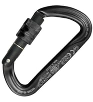 Kong Argon S Screw Sleeve 22KN Asimetrik D Alüminyum Vidalı Karabina EN 362 - EN 12275 719HA0NNNKK Black