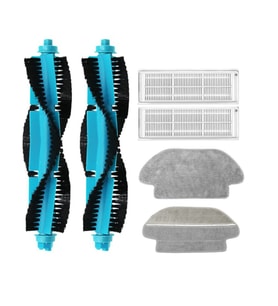 Xiaomi Mop Pro (STYTJ02YM) Uyumlu 2 ADET MAVİ ANA FIRÇA 2 ADET FİLTRE 2 ADET MOP