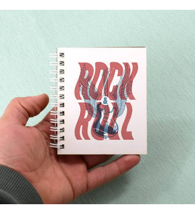 Rock & Roll Aşkı Tasarım Hediyelik Not Defteri