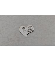 6 CM Gül ve Kalp Magnet Söz Nişan Nikah Düğün 25 Adet