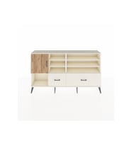Arges Konsol 8 Raflı 2 Çekmeceli Tek Kapaklı  176x30x99 Aytaşı-Çam/Aytaşı