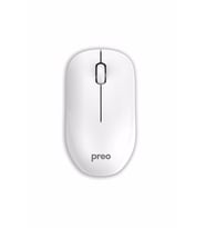 Preo M19B Ergonomik Pastel Piano White  Kablosuz Sessiz Mouse Beyaz