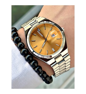 Premium Seri Özel Tasarım Lüks Seri Metal Kordon Classic Erkek Kol Saati-Bileklik Hediyeli