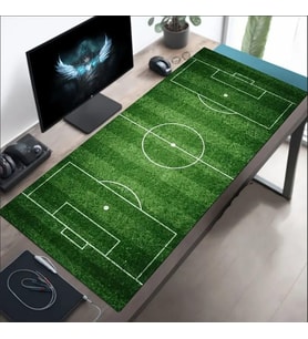 70X30 CM FUTBOL SAHASI TEMALI KAYDIRMAZ TABAN SPEED YÜZEY OYUNCU MOUSE PAD GAMİNG