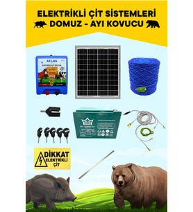 ATLAS ELEKTRİKLİ ÇİT 5 YIL GARANTİ 1000MT PROFESYONEL ÖMÜRLÜK ÜRÜN NO2