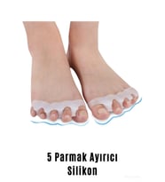 Ayak 5 Parmak Ayırıcı Makaralı Bunyon Silikon Geçmeli Gece Aparatı