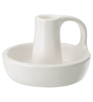 Şamdan, Beyaz, 8 cm, Seramik