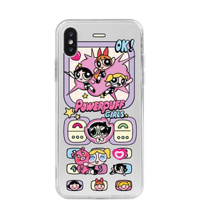 Iphone XS MAX Uyumlu Powerpuff Girls Tasarımlı Şeffaf Telefon Kılıfı