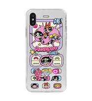 Iphone XS MAX Uyumlu Powerpuff Girls Tasarımlı Şeffaf Telefon Kılıfı