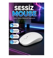 Sessiz Tıklamalı Ergonomik Bluetooth Kablosuz Oyuncu Mouse