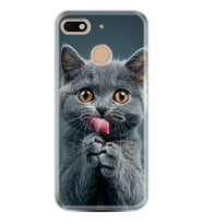 GM8 GO Kılıf HD Resim Baskılı Komik Kedi StKd -008