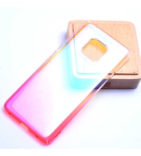 Huawei Mate 20 Pro Kılıf Parlak Renk Geçişli Kılıf (Pembe)