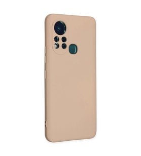 İnfinix Hot 11s Kılıf Nano İçi Kadife  - Pudra