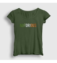 Presmono Kadın Haki Notorious Ufc Conor McGregor T-Shirt 312199tt (Haki)