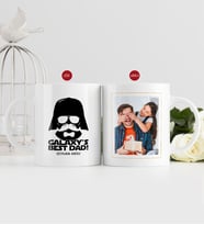 BK Gift Kişiye Özel Babalar Günü Hediyesi Fotoğraflı Kupa Bardak-57 (Beyaz)