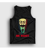Presmono Unisex Siyah Poster Hacker Mr Robot Atlet 410153tt