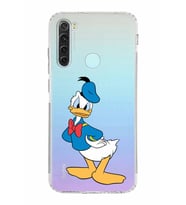 Xiaomi Redmi Note 8  Kamera Korumalı Kapak Donald Duck Tasarımlı Şeffaf  Kılıf