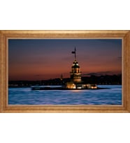 ALTIN ÇERÇEVELİ PASPARTULU TABLO CR1270