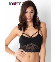 Dantelli Bralet (Siyah)