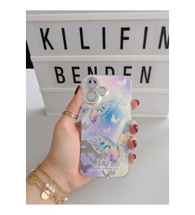 İphone 16 Kelebek Desen Kılıf Modeli