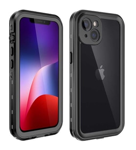 Uyumlu Model Apple iPhone 13 Mini Kılıf Toz Kir Su Geçirmez Kapak (Siyah)