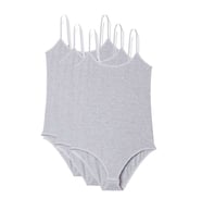 3 Adet İp Askılı Kadın Çıtçıtlı Body Gri