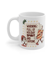 Holiday Spirit & Caffeine Coffee Mug  - Komik Hediye Kupa  Ofis Arkadaşına Harika Hediye