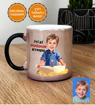 Kişiye Özel Karikatürlü Erkek Çocuğa Hediye Kupa Bardak Sihirli Erkek Çocuk Hediyeleri Doğum Günü Hediyesi